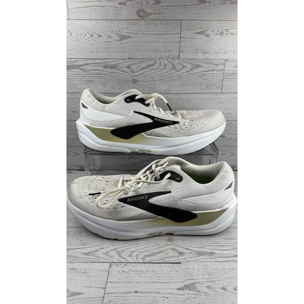 Brooks Ghost 3 Max 1104641D162 White US 11.5D Men's Sneakers Running Shoes #370